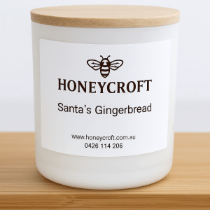 Santas Gingerbread Candle